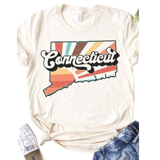 Retro Connecticut Graphic T-Shirt